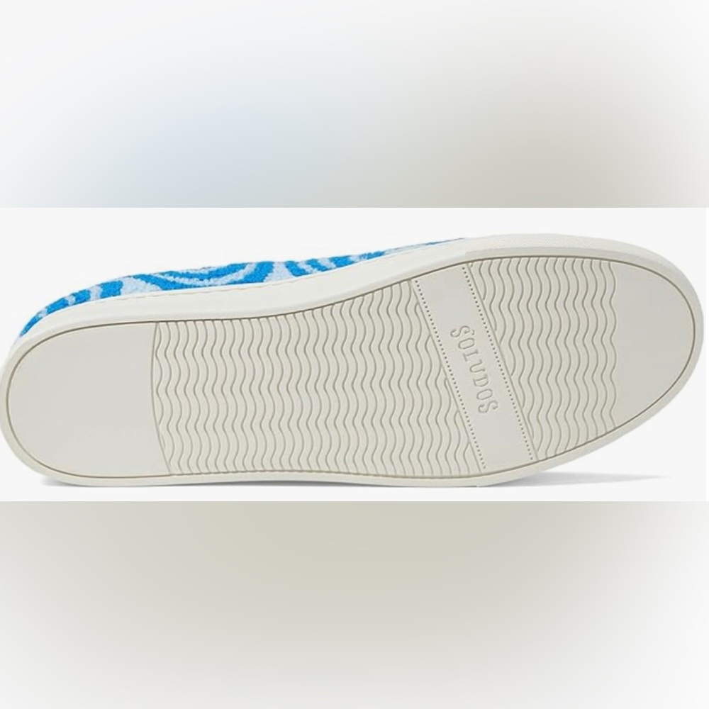 Soludos Women’s Ibiza Platform Psychedelic Spiral Marine Blue Size 7.5 New - Picture 2 of 6